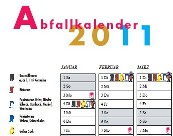 Fotoauschnitt Abfallkalender