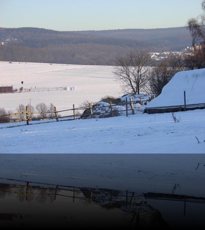 Alte H&uuml;tte im Winter