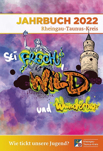 Grafik Titelseite des Jahrbuches 2022 des Rheingau-Taunus-Kreises